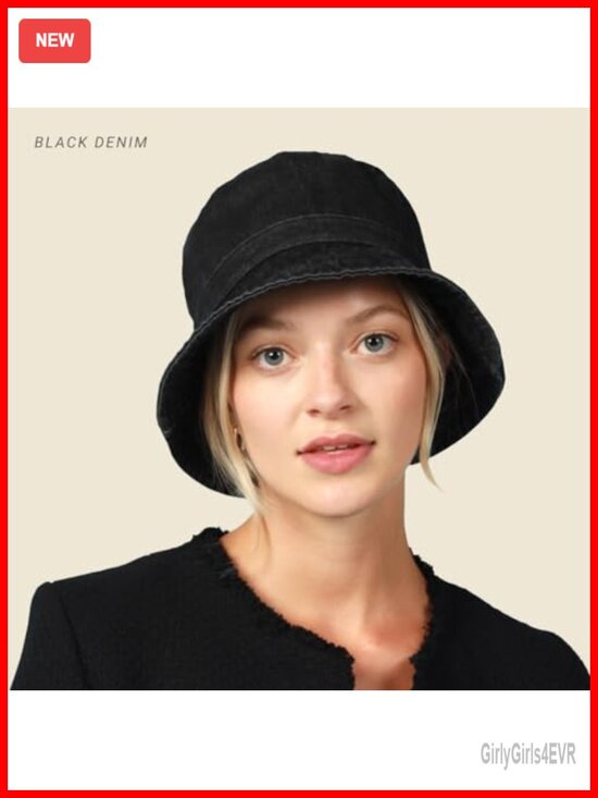 Cotton Adjustable Bucket Hat with UPF 50+ Sun Protection for Beach, Golf, main image 5